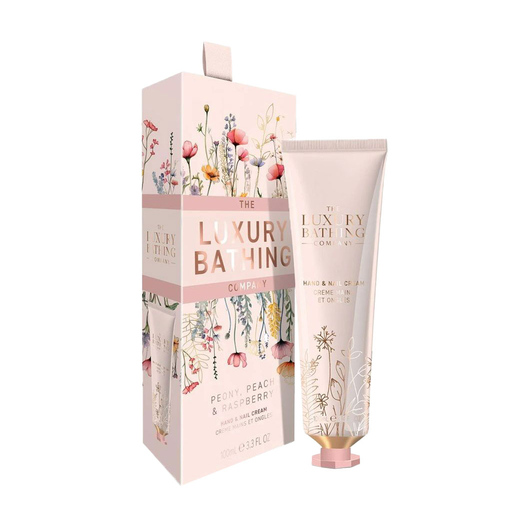 Крем для рук та нігтів Grace Cole The Luxury Bathing Hand And Nail Cream Peony, Peach &amp; Raspberry, 100 мл